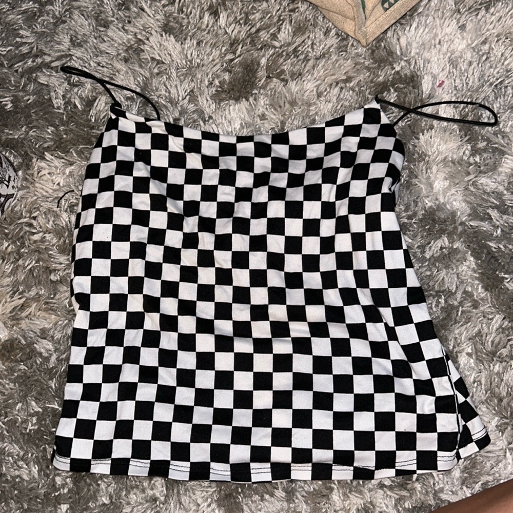 cute checkered tank